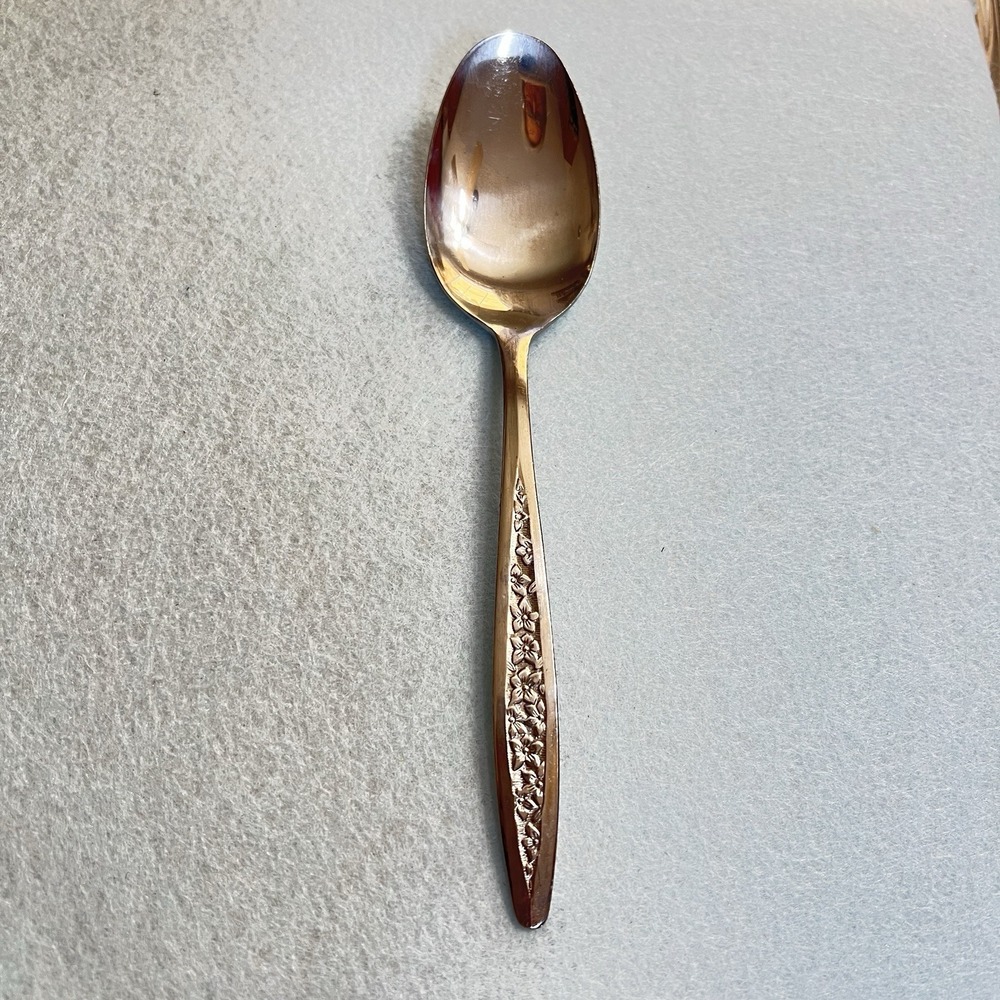 Customcraft Japan - Stainless Silverware / Flatware Floral Pattern‎ On Handle